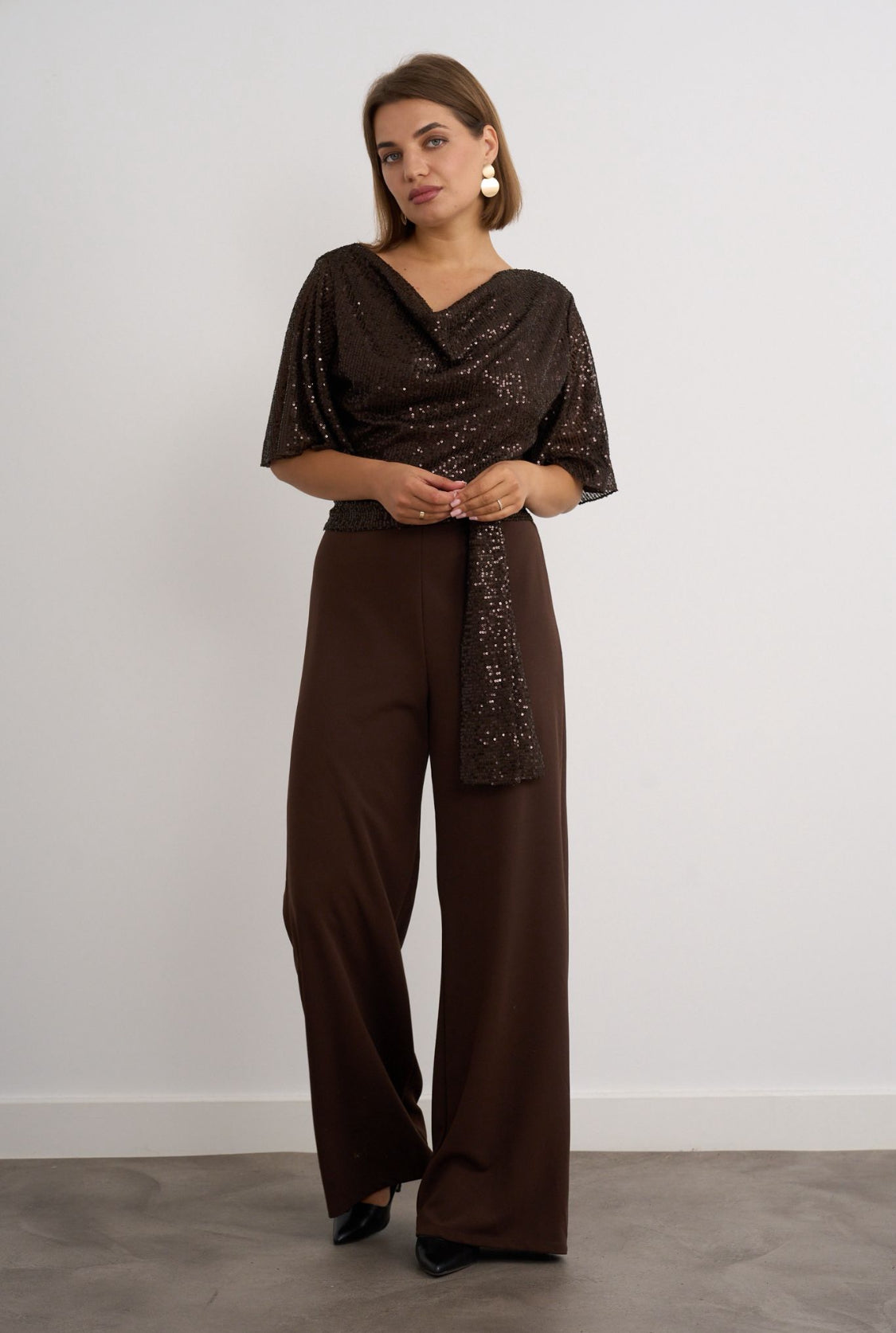 Chocolate Sparkle Top Jumpsuit