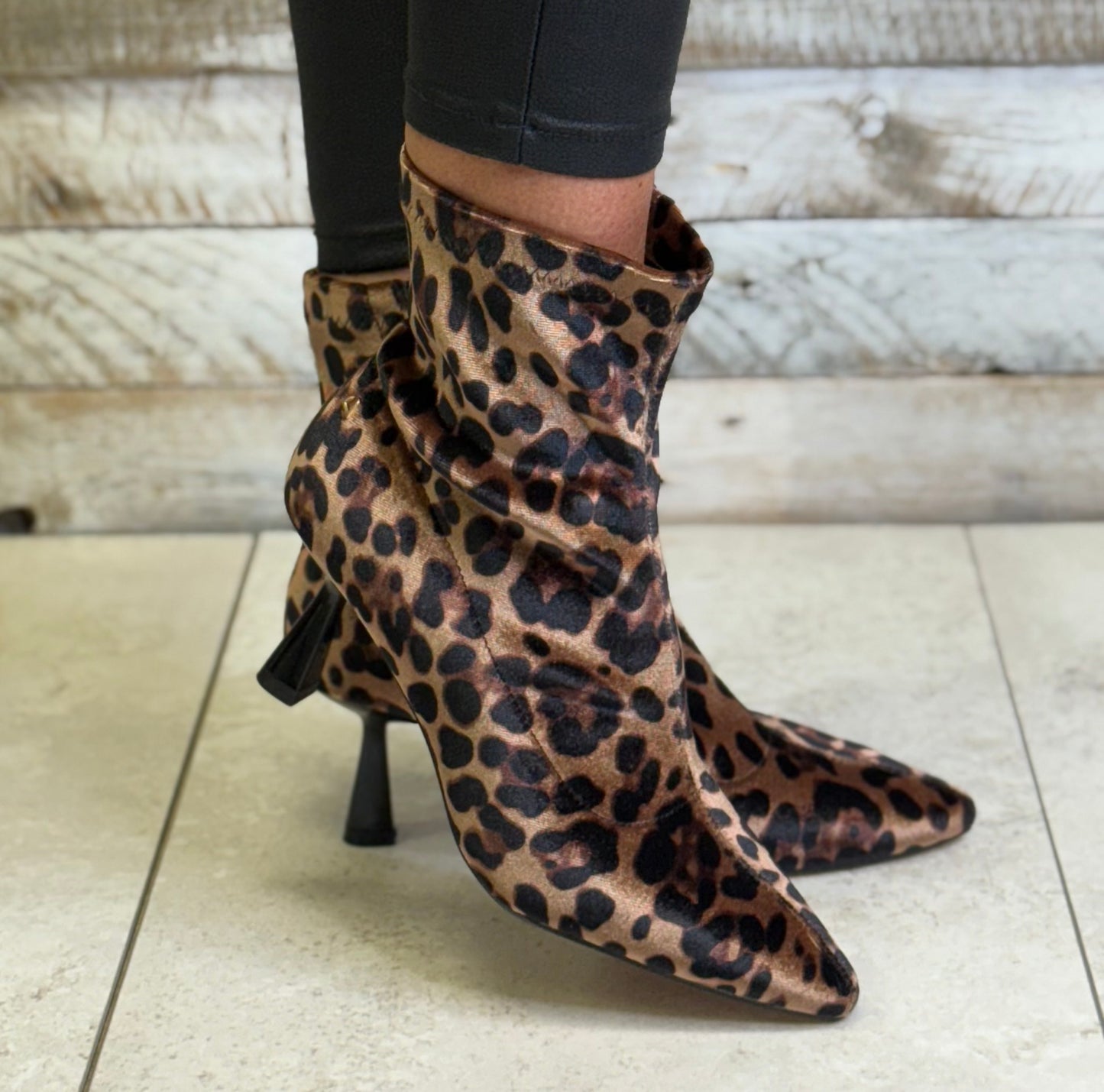 Una Healy - 'A Fire Love' Wild Side Leopard Sock Boot