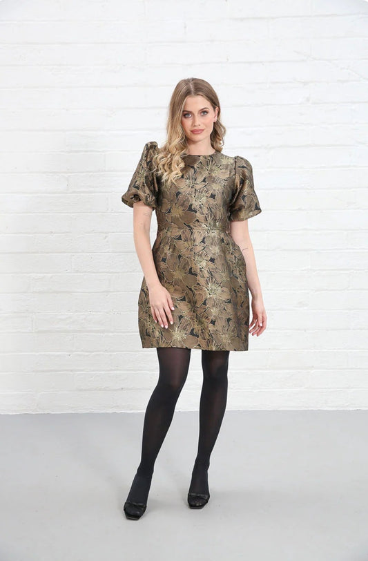 Rant & Rave - Evelyn Black/Gold Dress