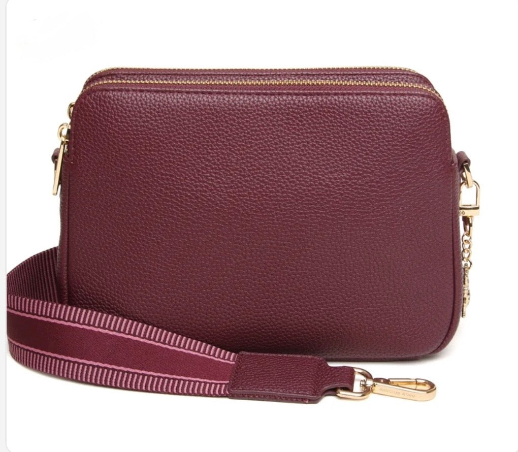 Alice Wheeler - Berry Double Zip Crossbody