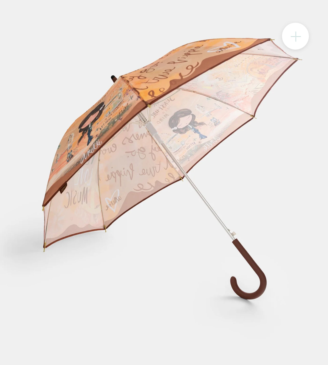 anekke - ‘Peace & Love’ Long Umbrella.