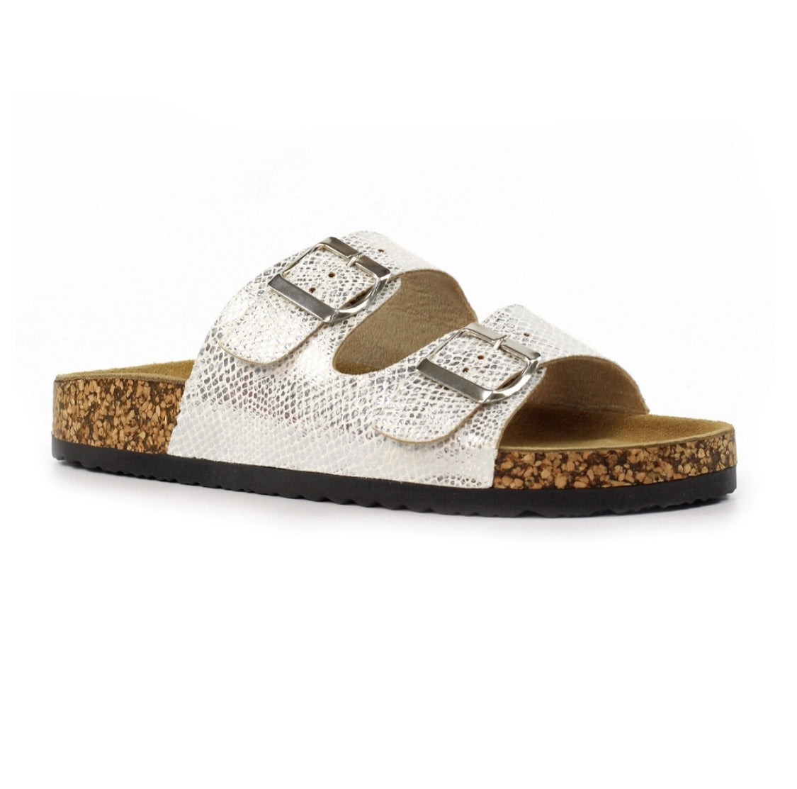 Lunar - 'Mykonos' Silver Slider Sandal