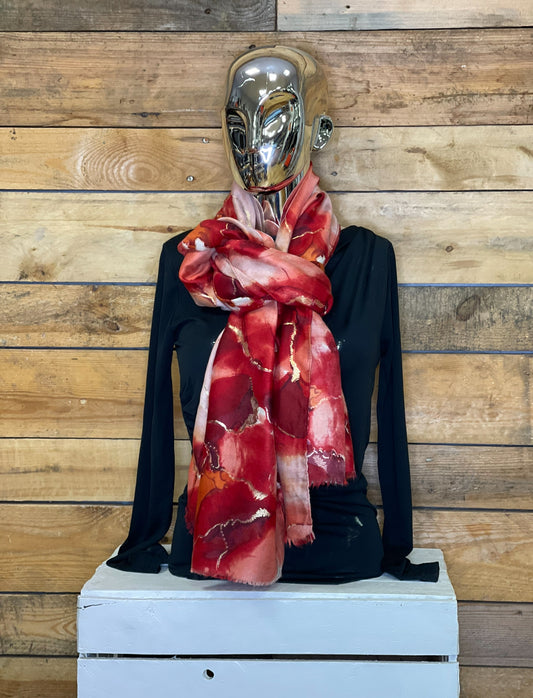 hannah k - Red Firefly Lightweight Scarf