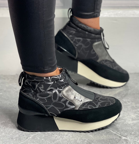 anekke - Black Sporty Trainer Boot