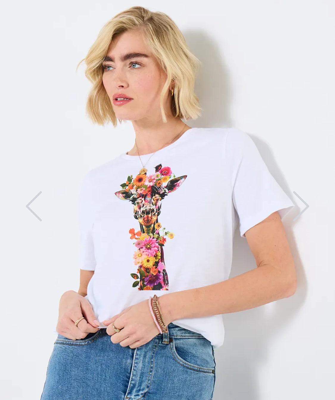 Joe Browns - Floral Fancy Giraffe Graphic T-Shirt