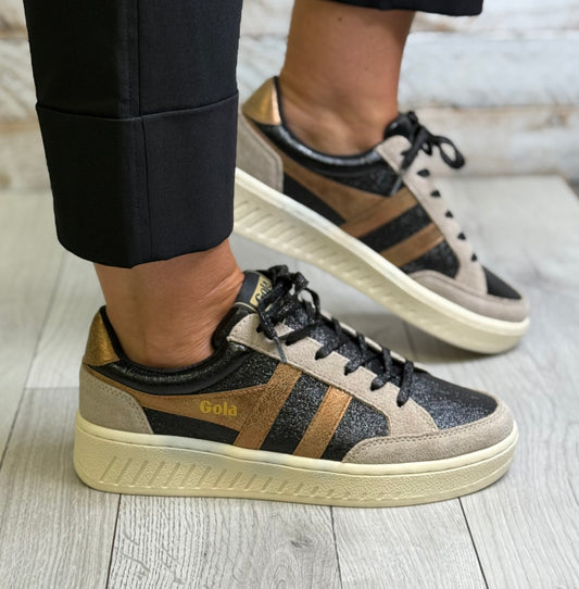 Gola - ‘Superslam Blaze 2’ Black/Bronze Trainer