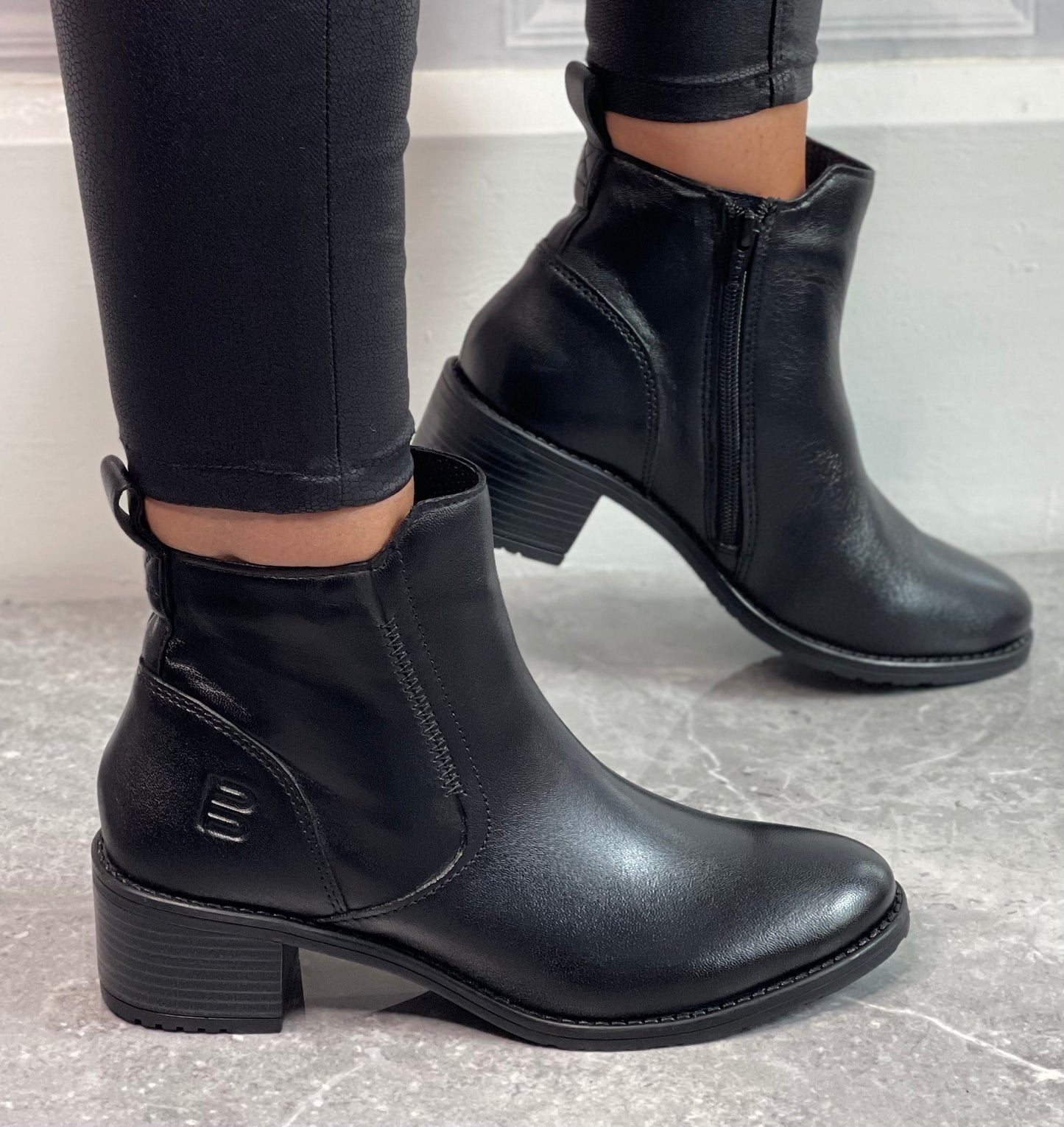 Bagatt- Black Leather Boot