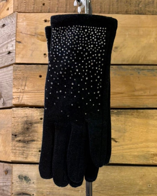 hannah k - Black Diamonte Glove