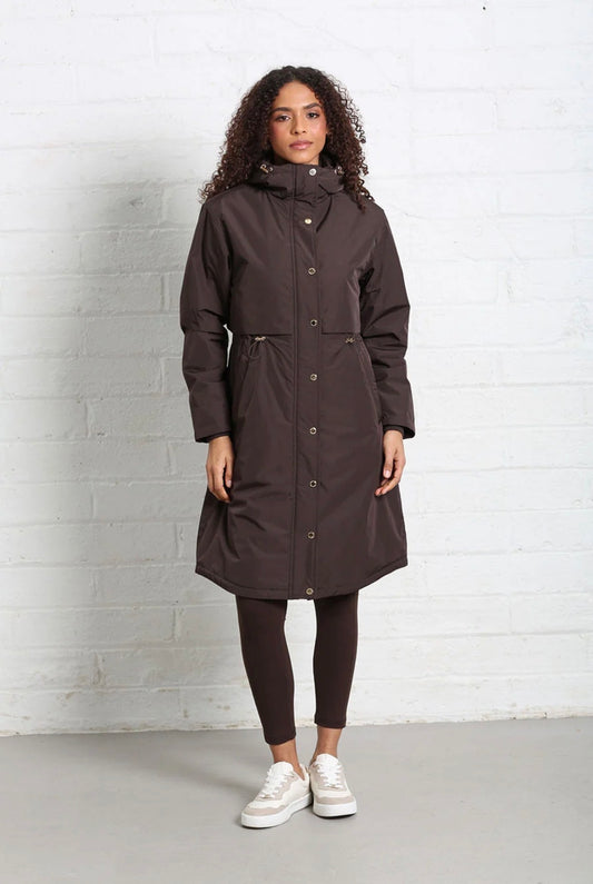 Rant & Rave - Becca Chocolate Waterproof Coat