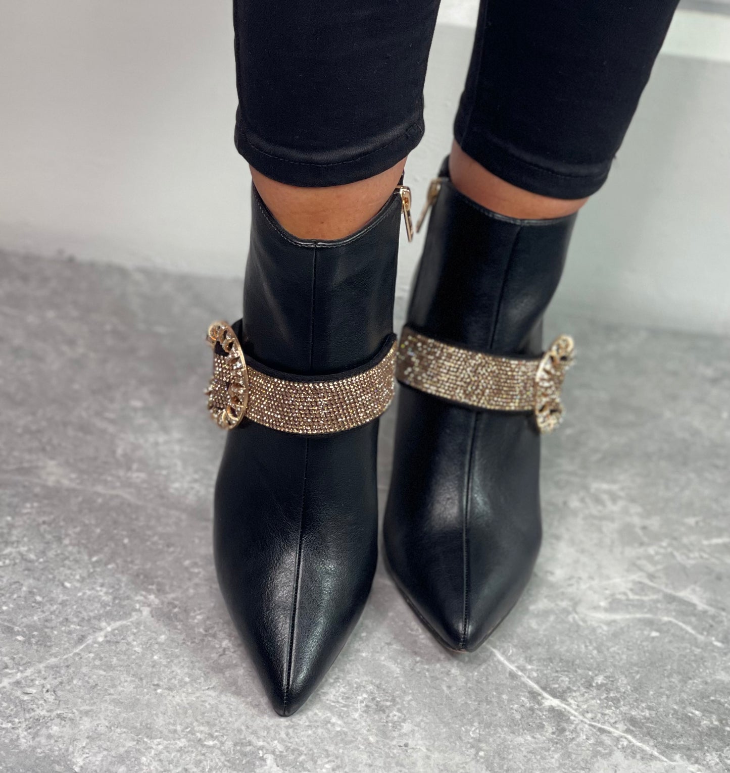 Una Healy - 'Anytime' Vinyl Buckle Boot