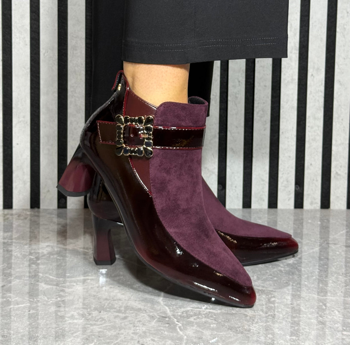 Kate Appleby - ‘Eltisley' Florentine Combo Ankle Boot