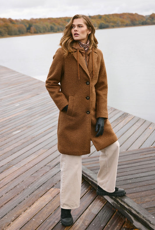 Frandsen - Camel Teddy Hooded Coat