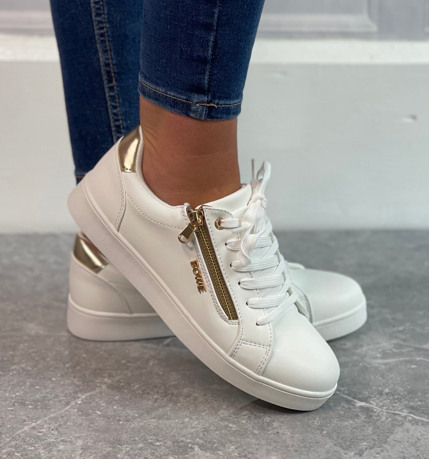 Tommy Bowe For Her - 'Flucher' Coconut Bling Trainer