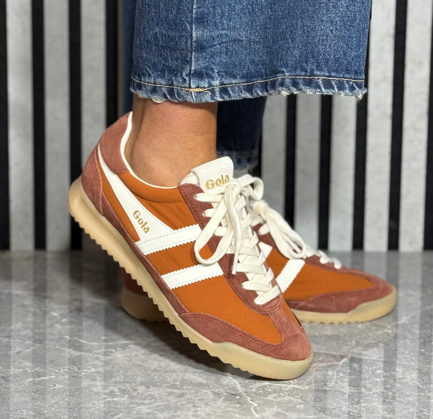 Gola - 'Firefly' Pale Rust/Rust/Off White Trainer