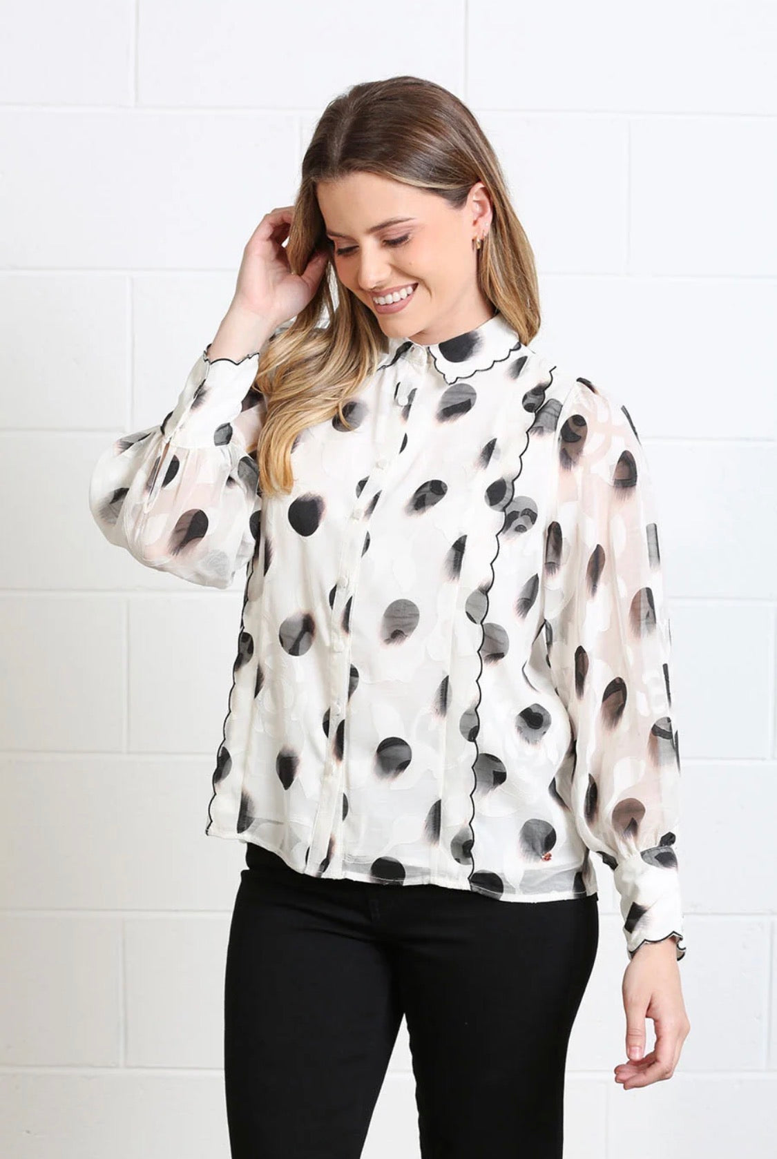 Rant & Rave - Posy White Blouse