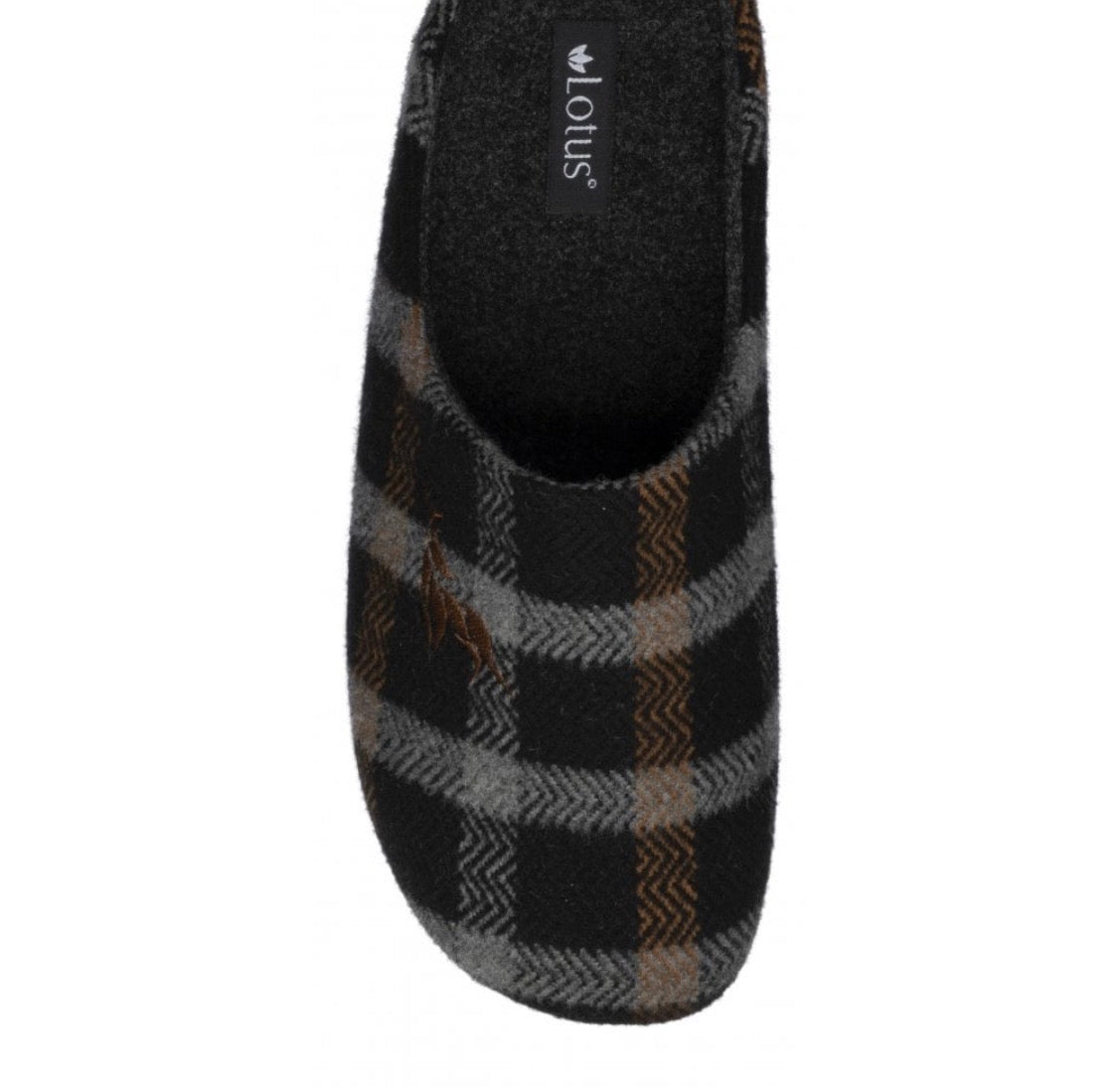 Lotus - Luis Black Mens Slipper