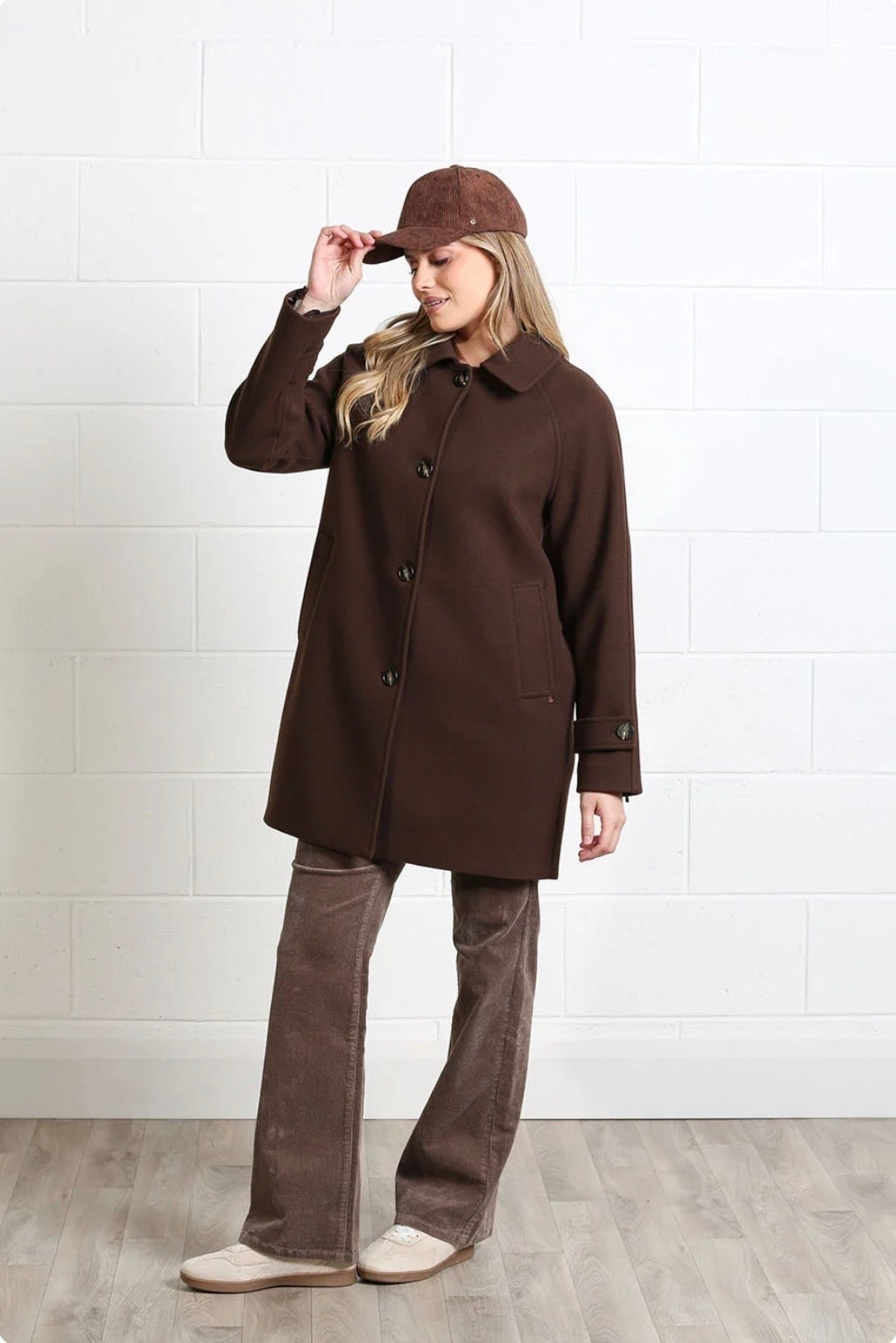 Rant & Rave -  Georgia Chocolate Brown Coat