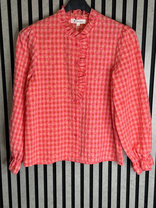 Kilky - Coral Heart Detail Blouse