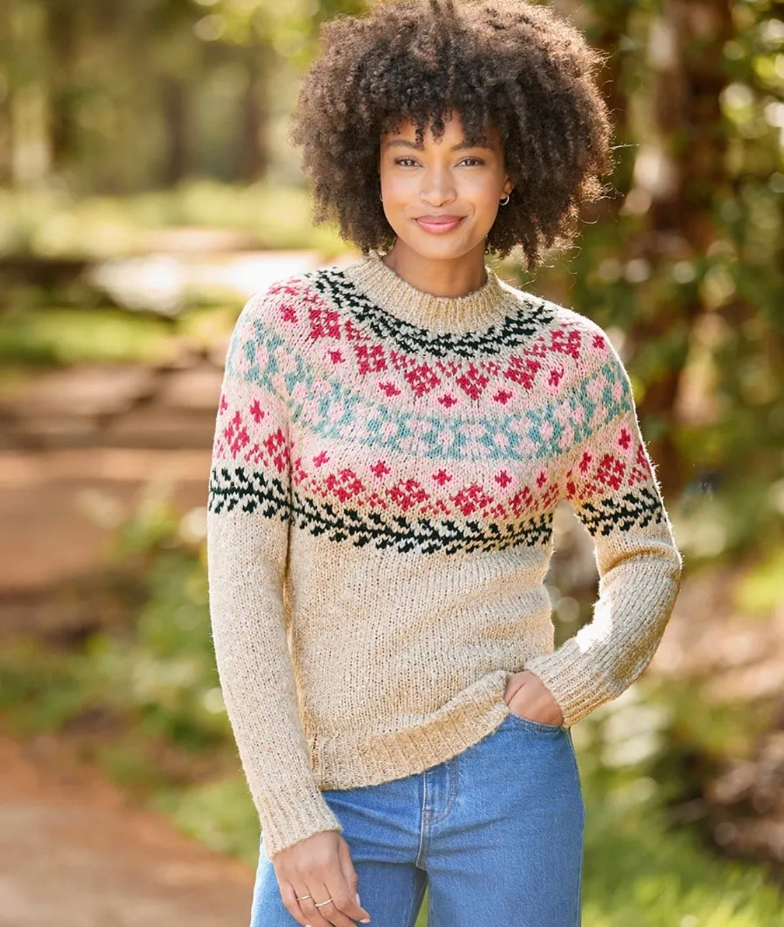 Joe Browns - Trinnie Floral Fairisle Jumper
