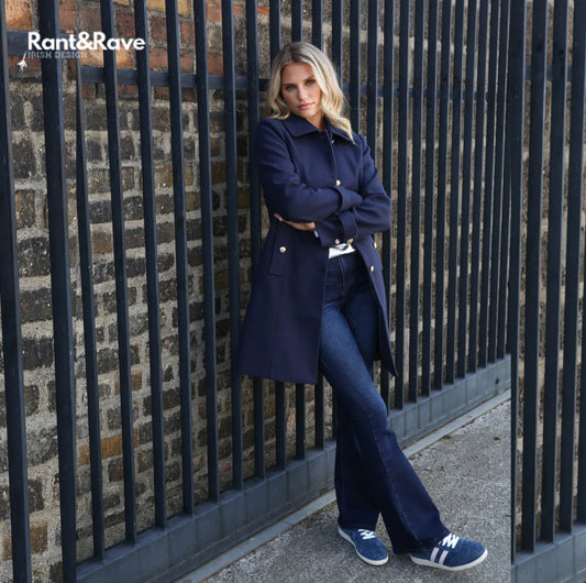 Rant & Rave - 'Kim’ Dark Indigo Flare Jean.