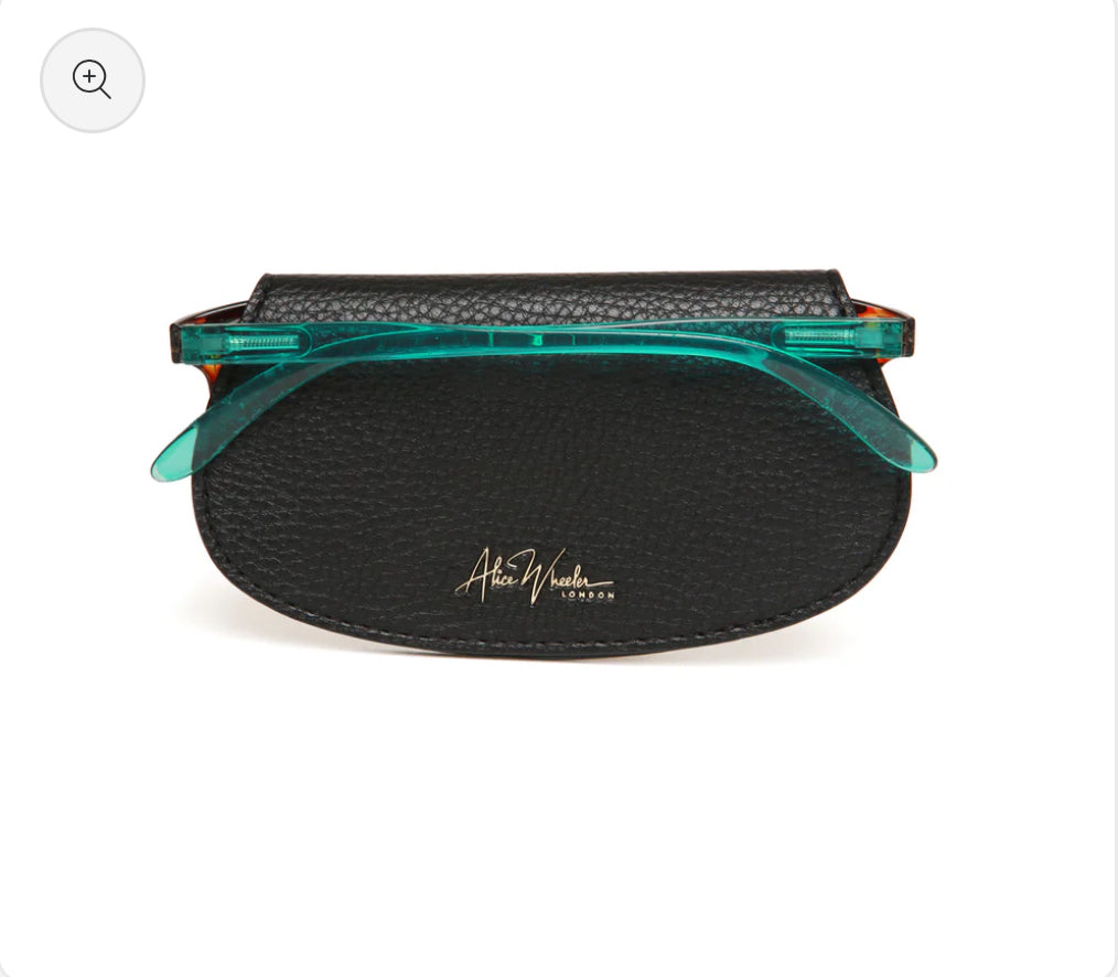 Alice Wheeler - Black Glasses Case