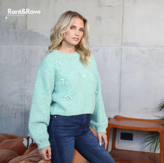 Rant & Rave - 'Whilder’ Green Jumper