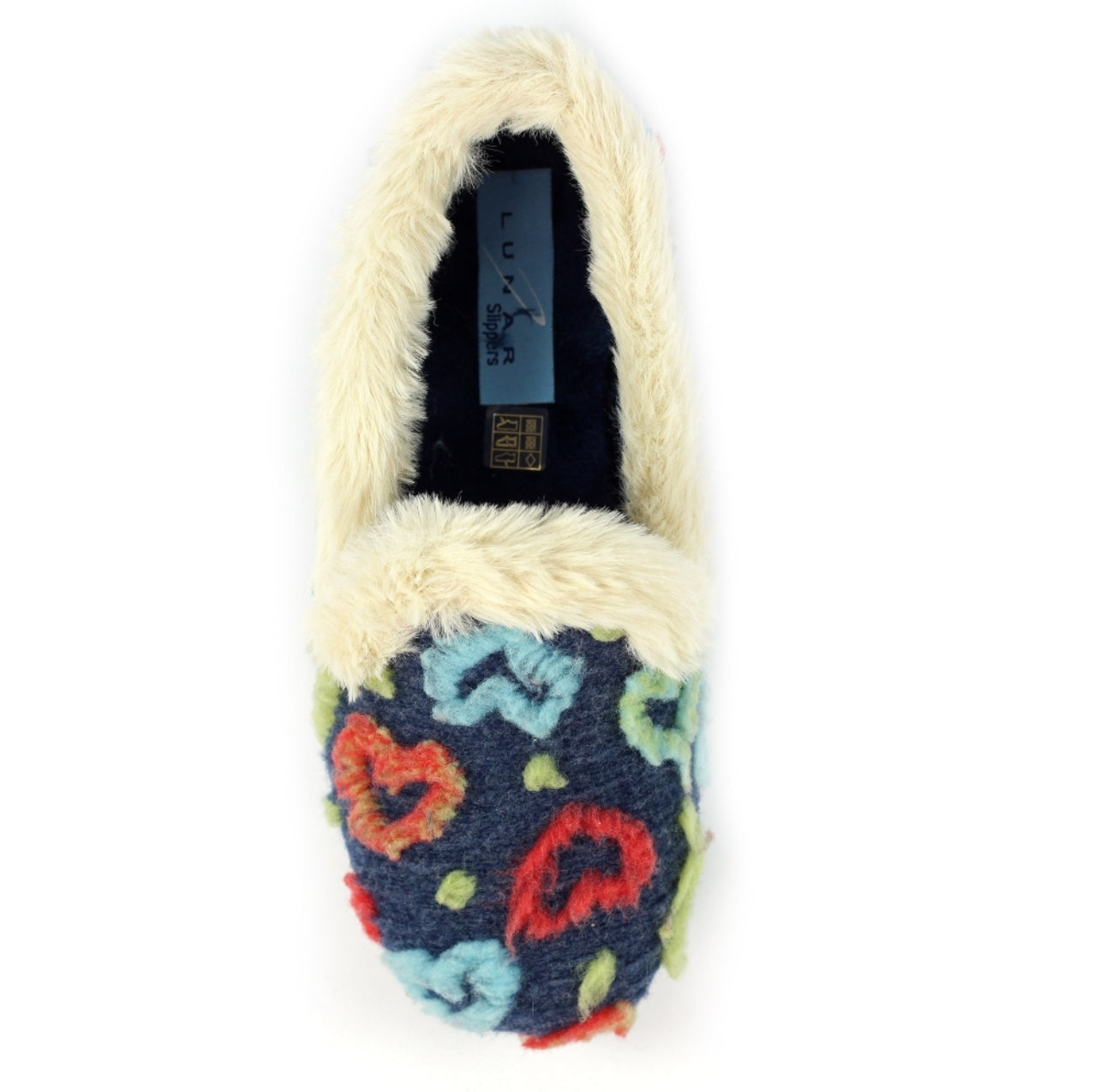 Lunar - 'Truffle' Navy Slipper