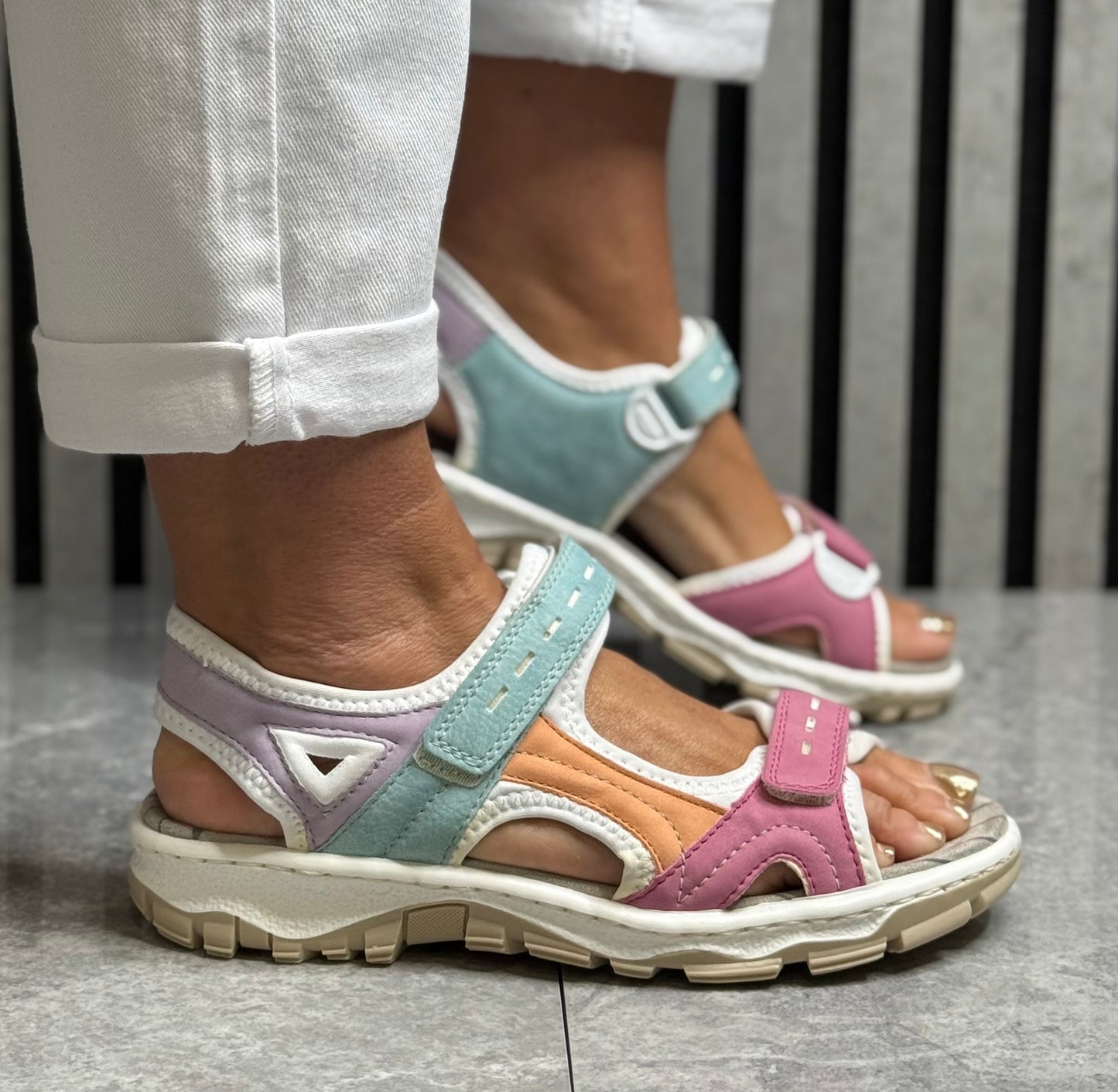 Rieker - Multi Velcro Strap Sandal