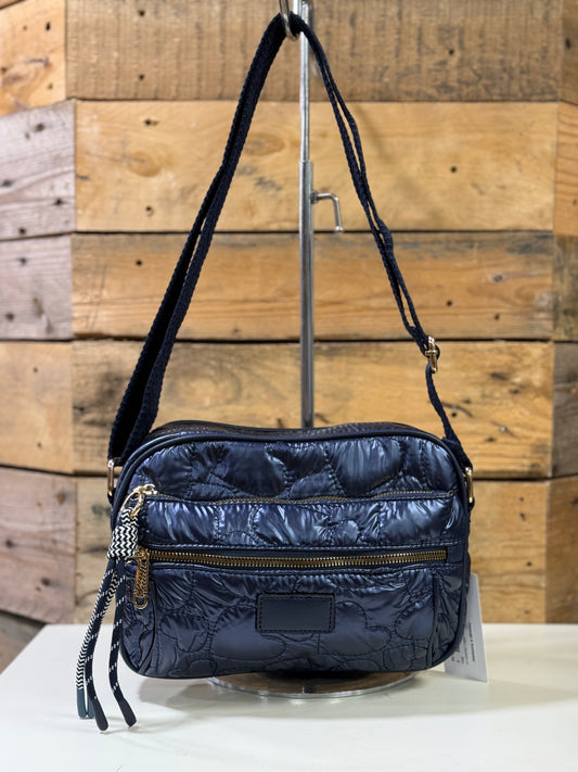 hannah k - 'Daisy' Navy Small Padded Crossbody Bag