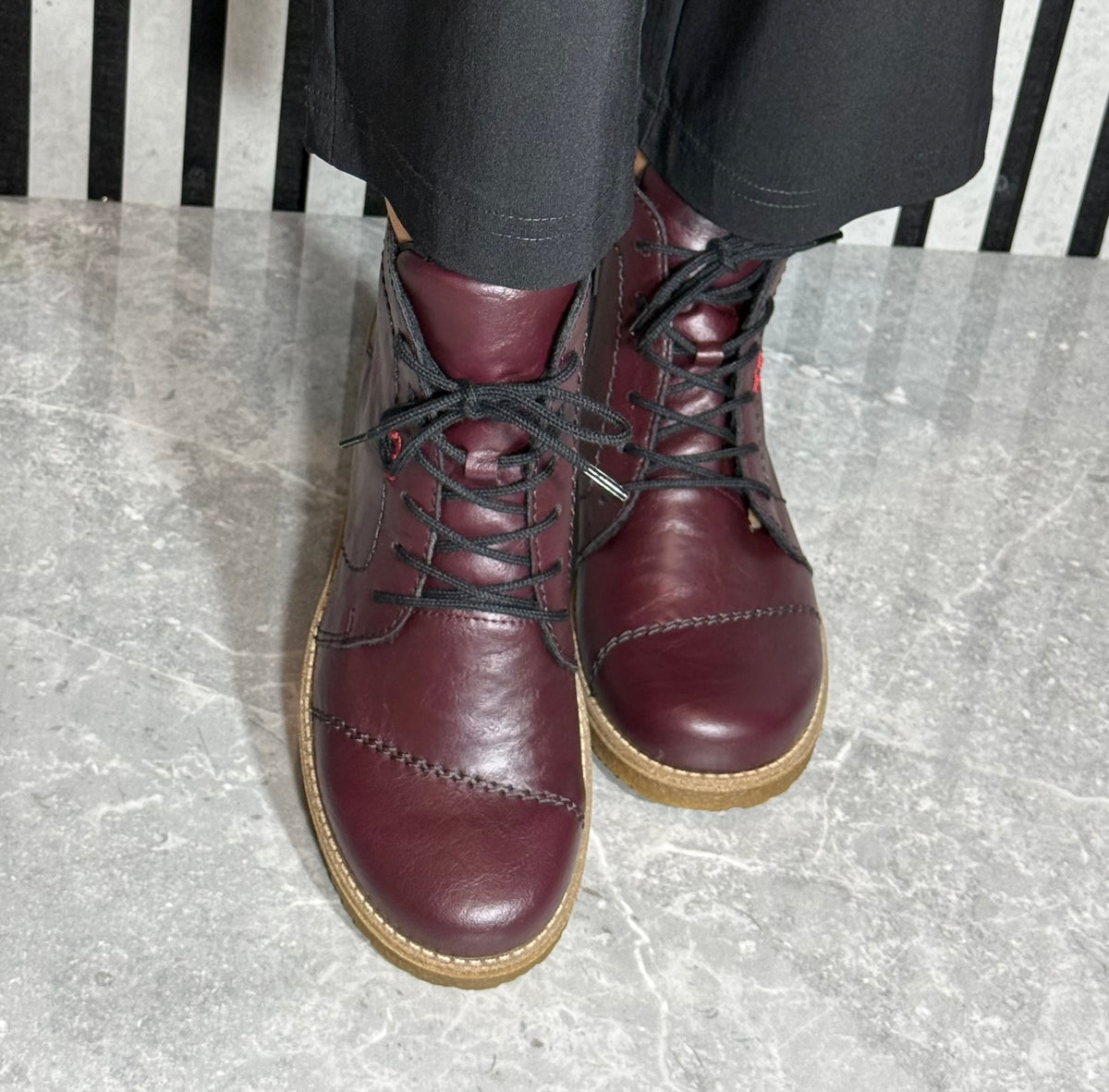 Rieker - Burgundy Laced Boot