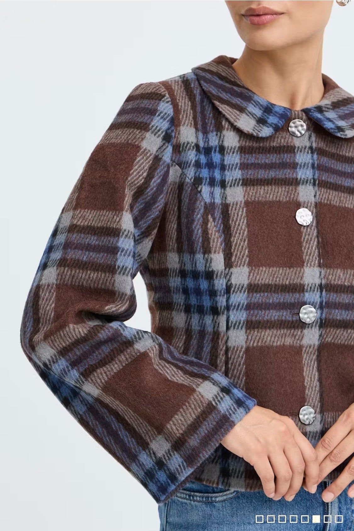 b.young - ‘BYBREE’ Checked Jacket