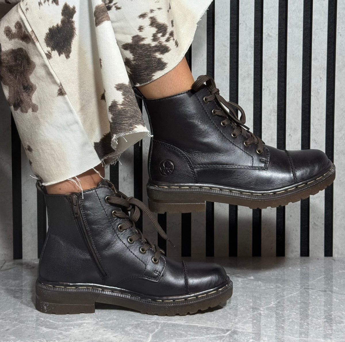 Rieker - Dark Brown Lace Boot