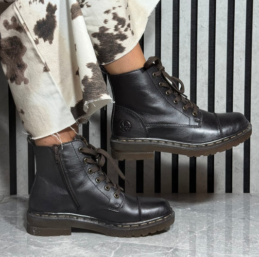 Rieker - Dark Brown Lace Boot