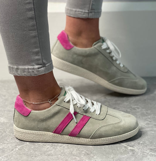 Drilleys- 'Fifty Three' Cloudy Mint Trainer