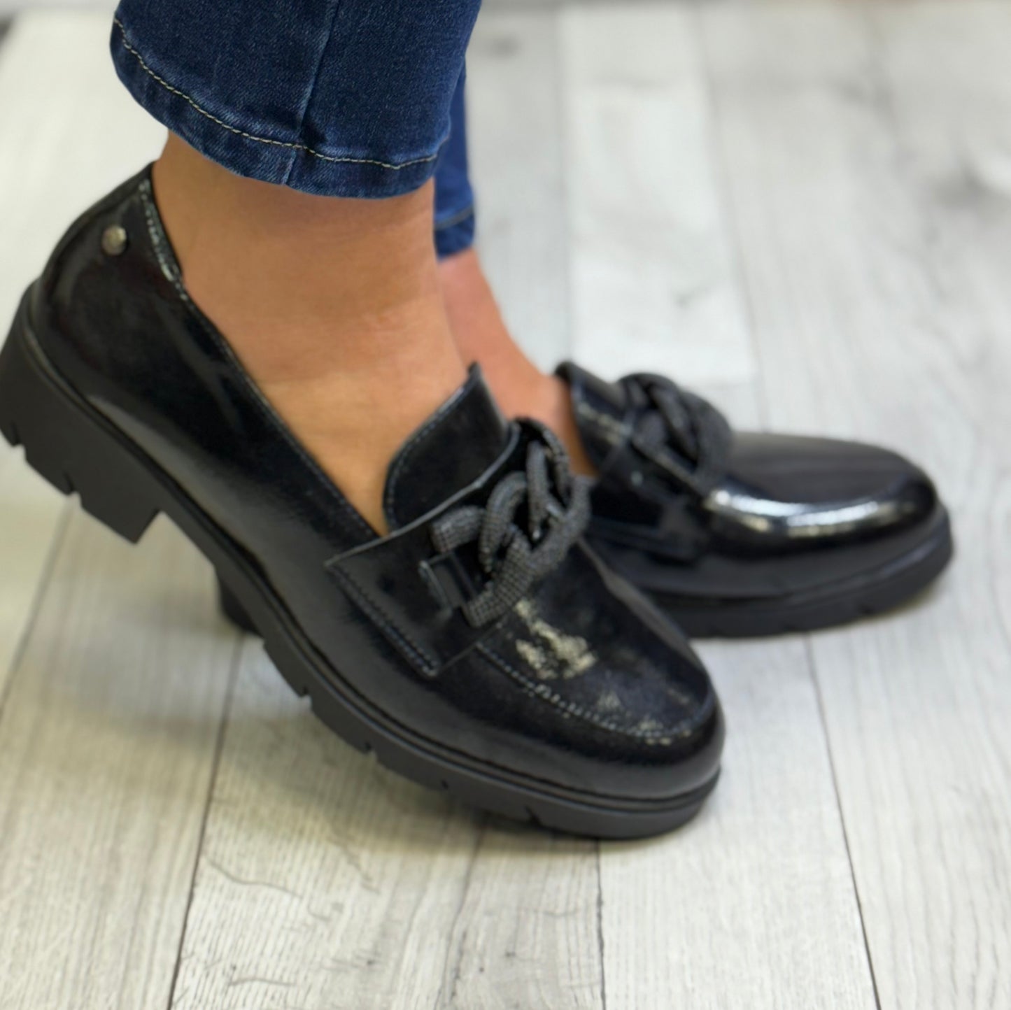 Patrizio Como - 'Augusta' Navy Patent Loafer