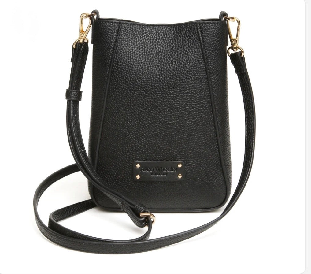 Alice Wheeler - Kensington Black Phone Bag