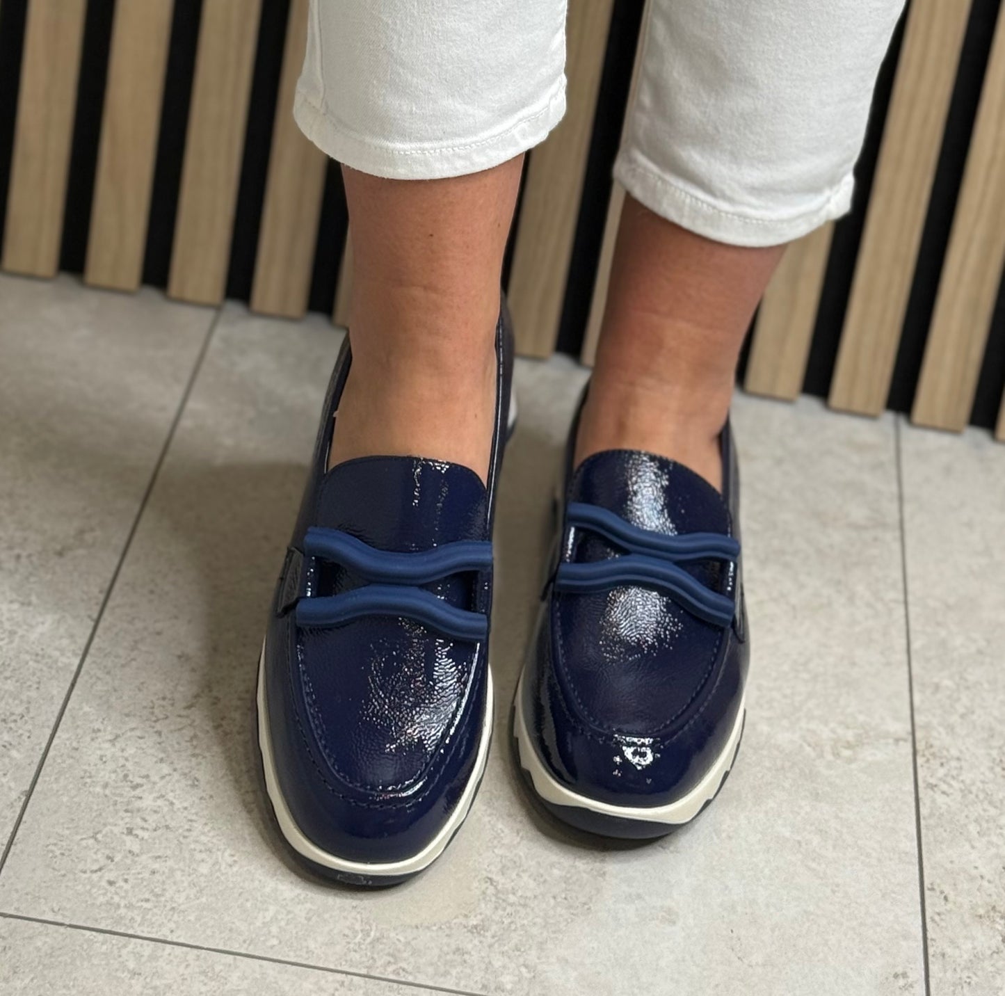 Wonders - C-7620 'Lack Baltic' Wedge Loafer