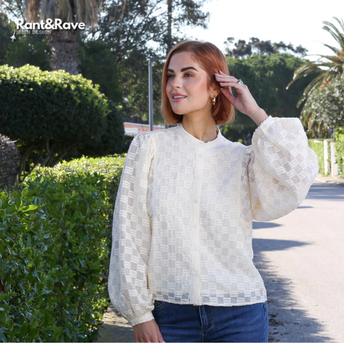 Rant & Rave - ‘Zuri’ Cream Blouse