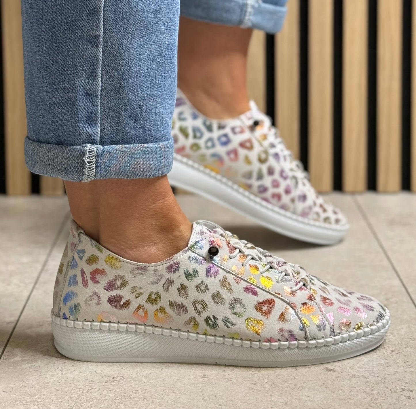 Lunar - 'Jana' Multi Animal Print Leather Shoe