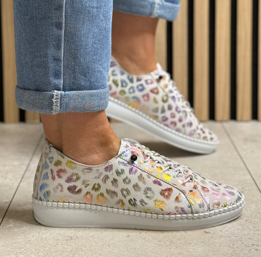 Lunar - 'Jana' Multi Animal Print Leather Shoe