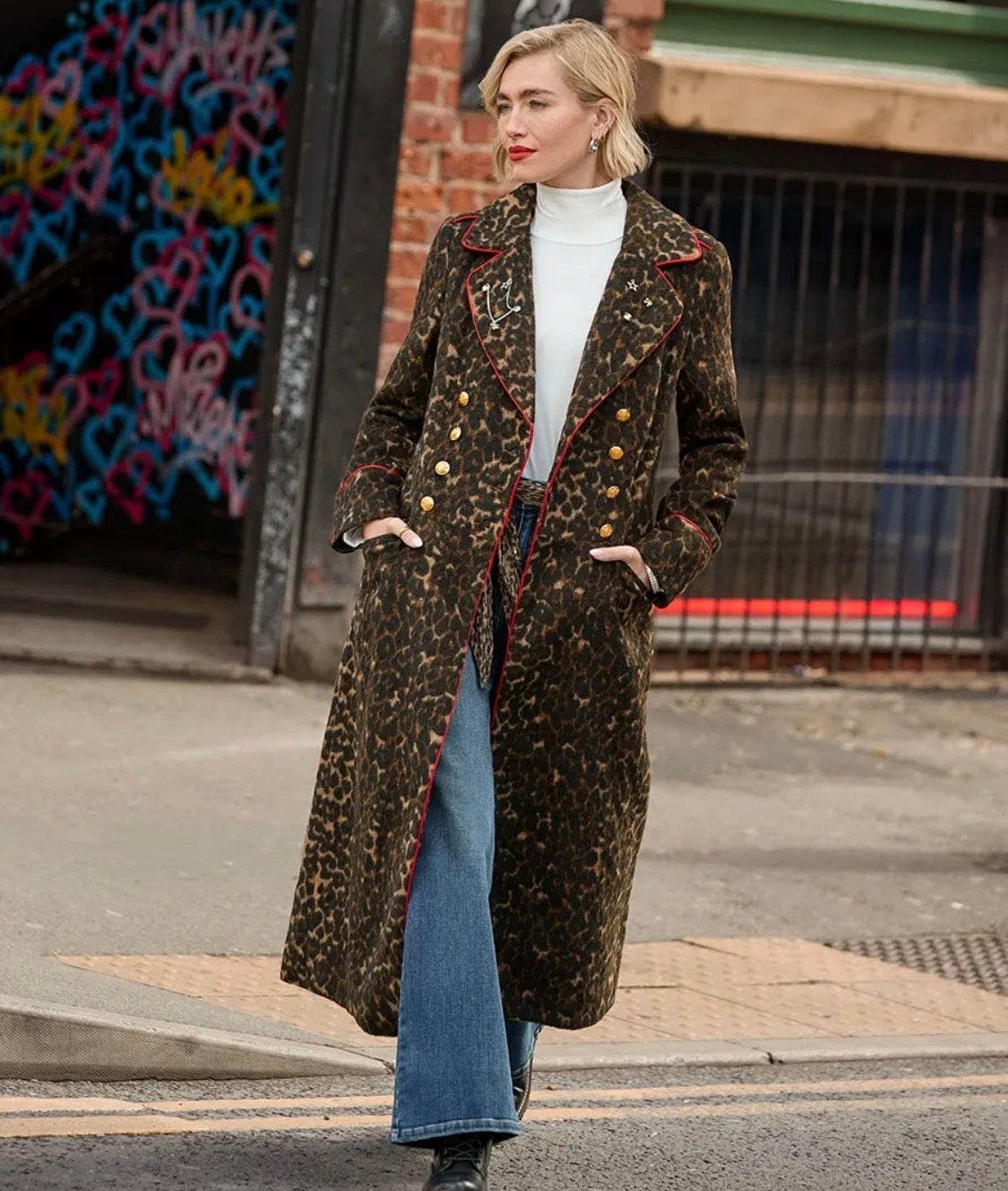 Joe Browns -  Make A Statement Long Leopard Coat