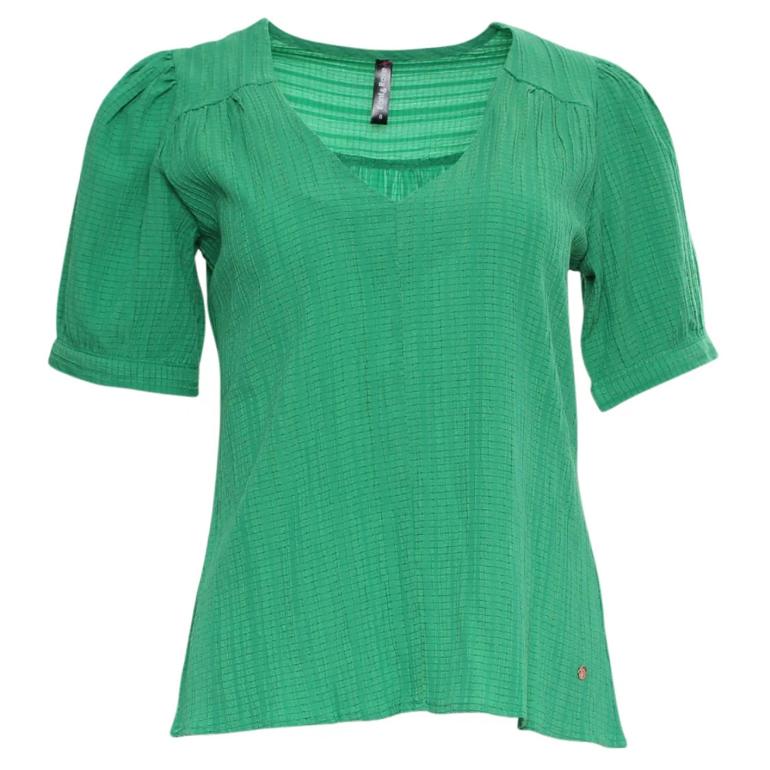 Rant & Rave - ‘Betsy’ Green V Neck Top