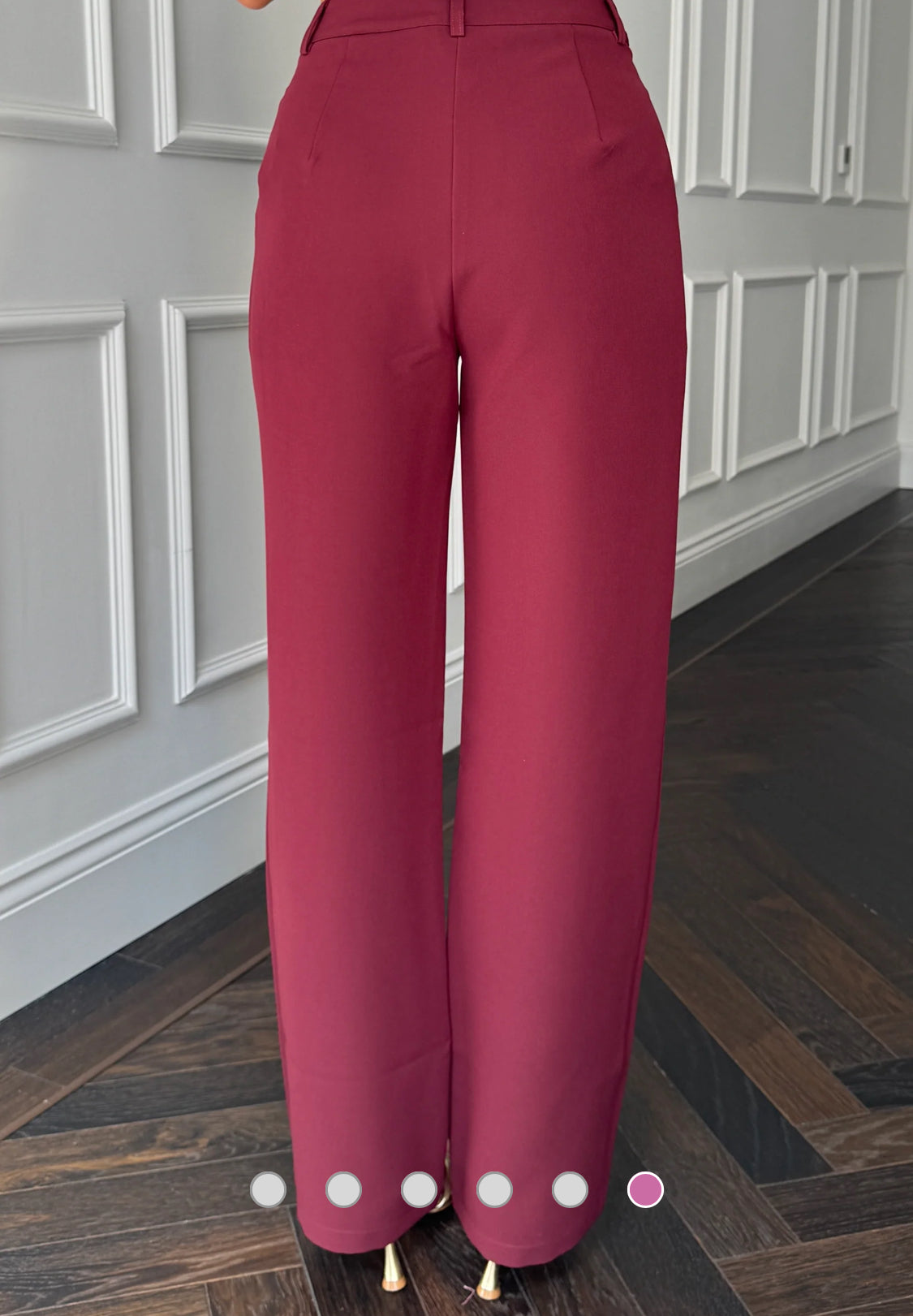 Girl In Mind - ‘Jo’ Berry Pleat Detail Tailored Trousern