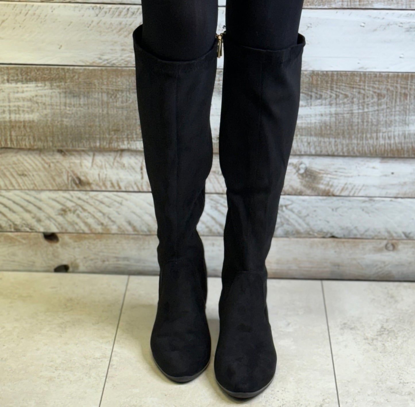 Patrizio Como - 'Emmetton' Black Suede Long Boot
