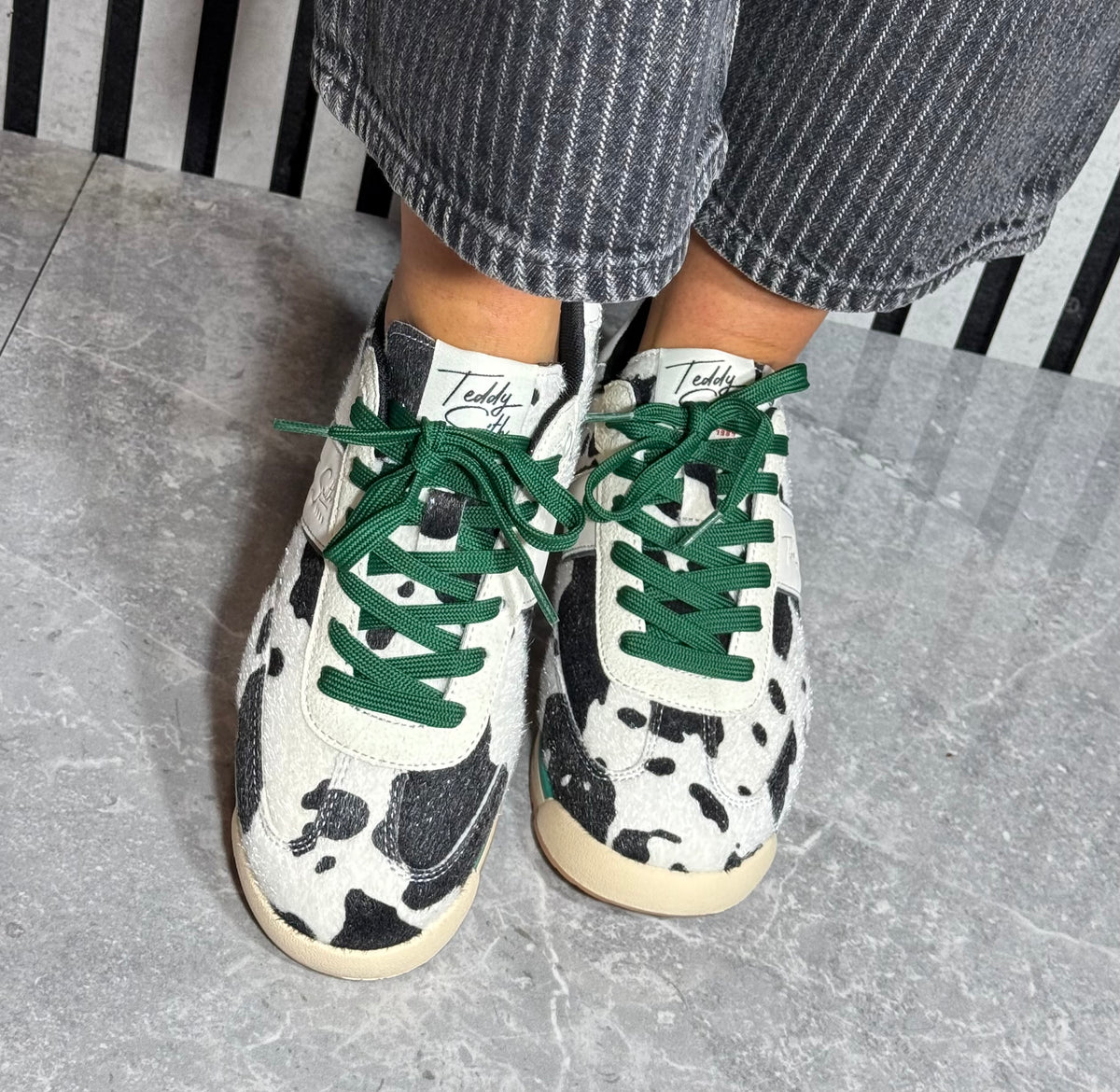 Teddy Smith - Cow Print Trainer (121005)