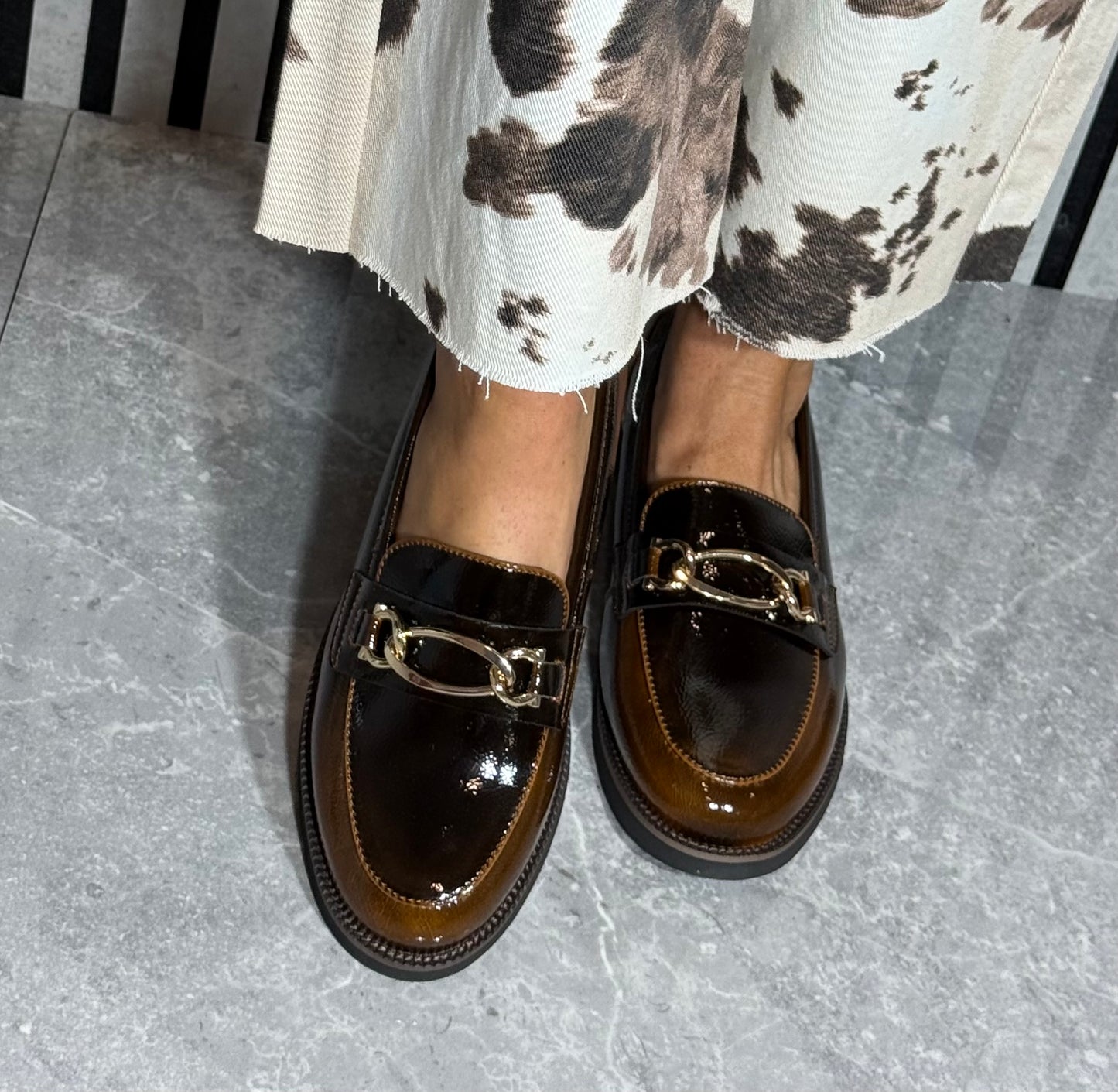 Zanni & Co - 'Phan Thiet One' Topaz Patent Loafer