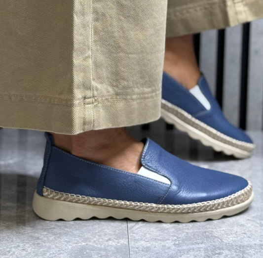 Modella - ‘Fiona' Denim Leather Shoe