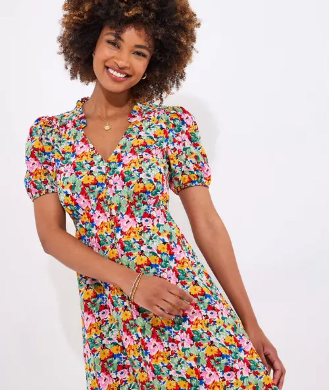 Joe Browns- Floral Fancy Printed Midi Dress