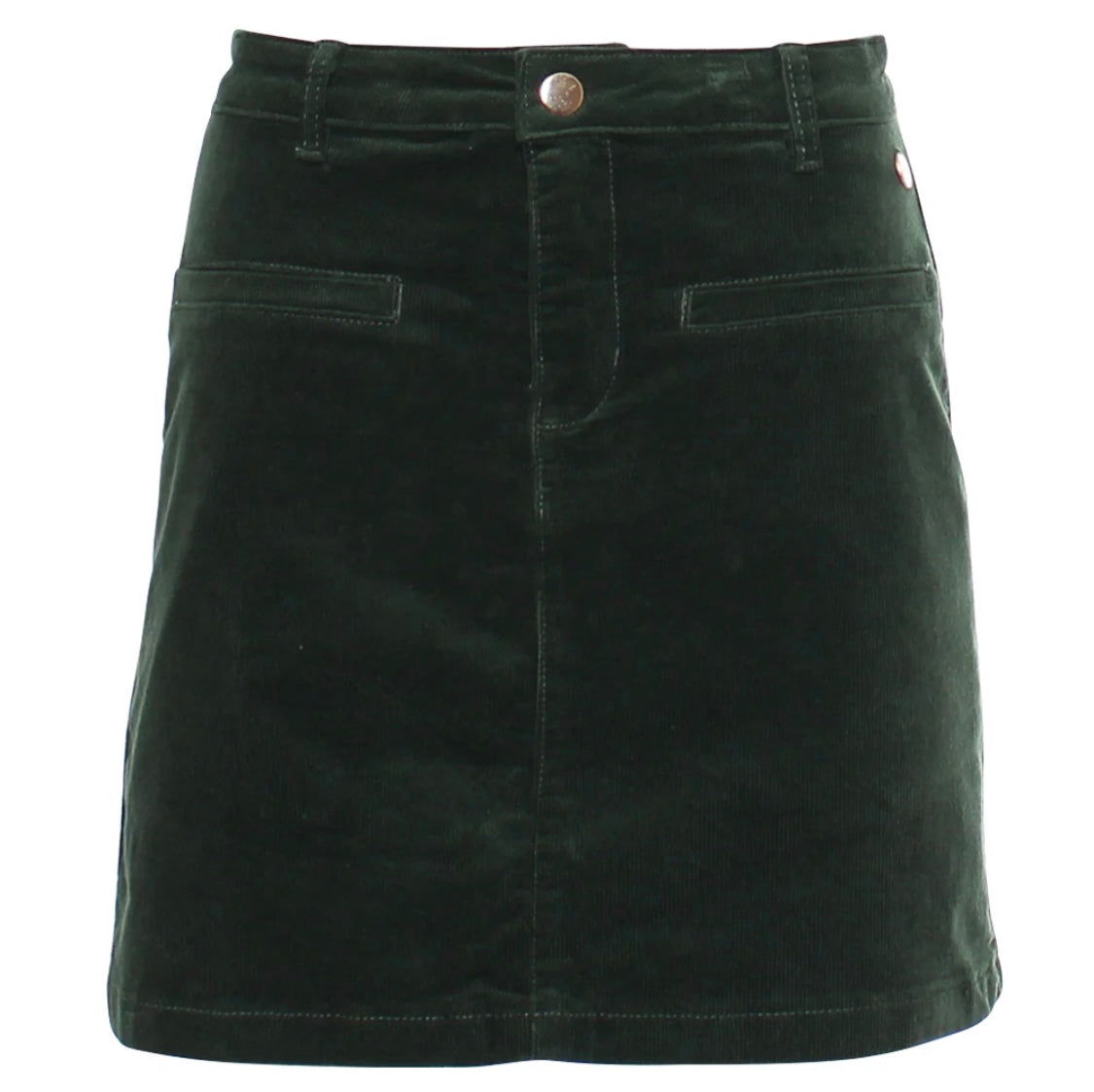 Rant & Rave - 'Ora’ Forest Green Cord Skirt