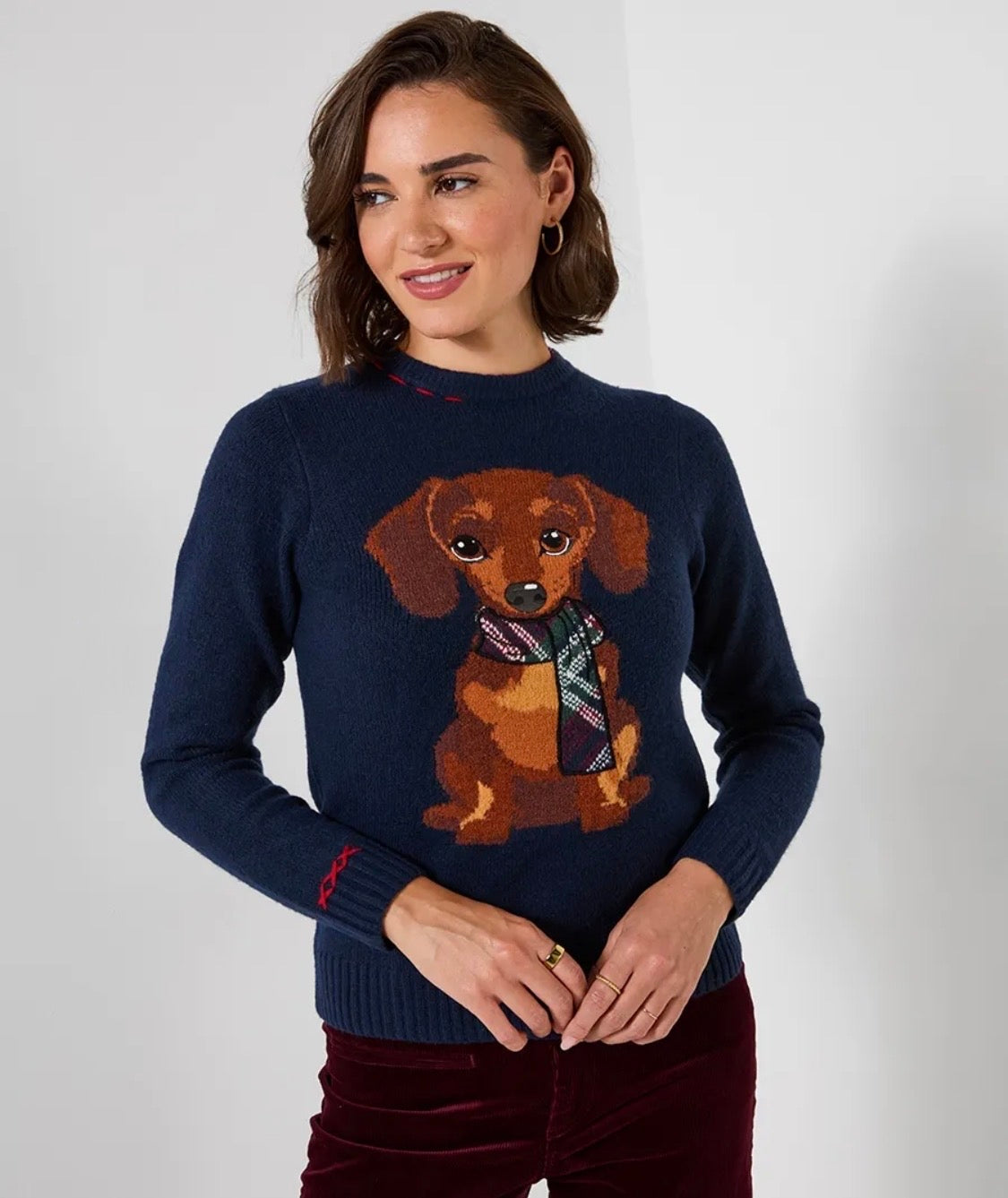 Joe Browns - Trixie Embroidered Sausage Dog Jumper